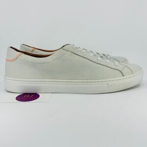 Martin Dingman Men's Erik Elastic Lace White Leather Sneakers Size 11 SEE PHOTOS
